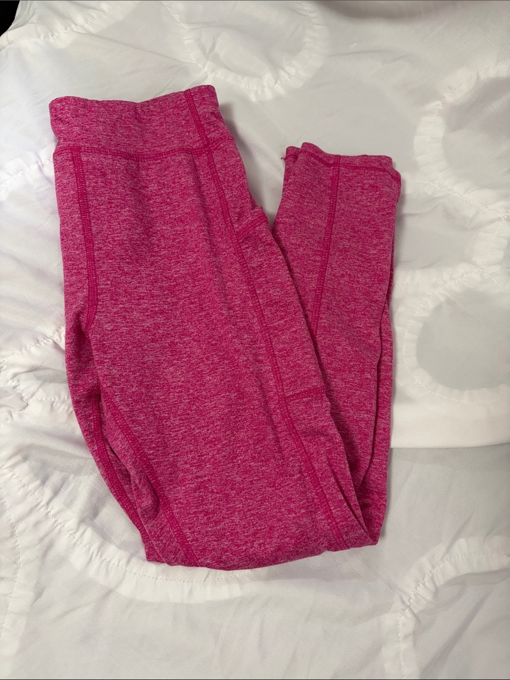 Athletic Works Pink Heather Girls' Performance Leggings